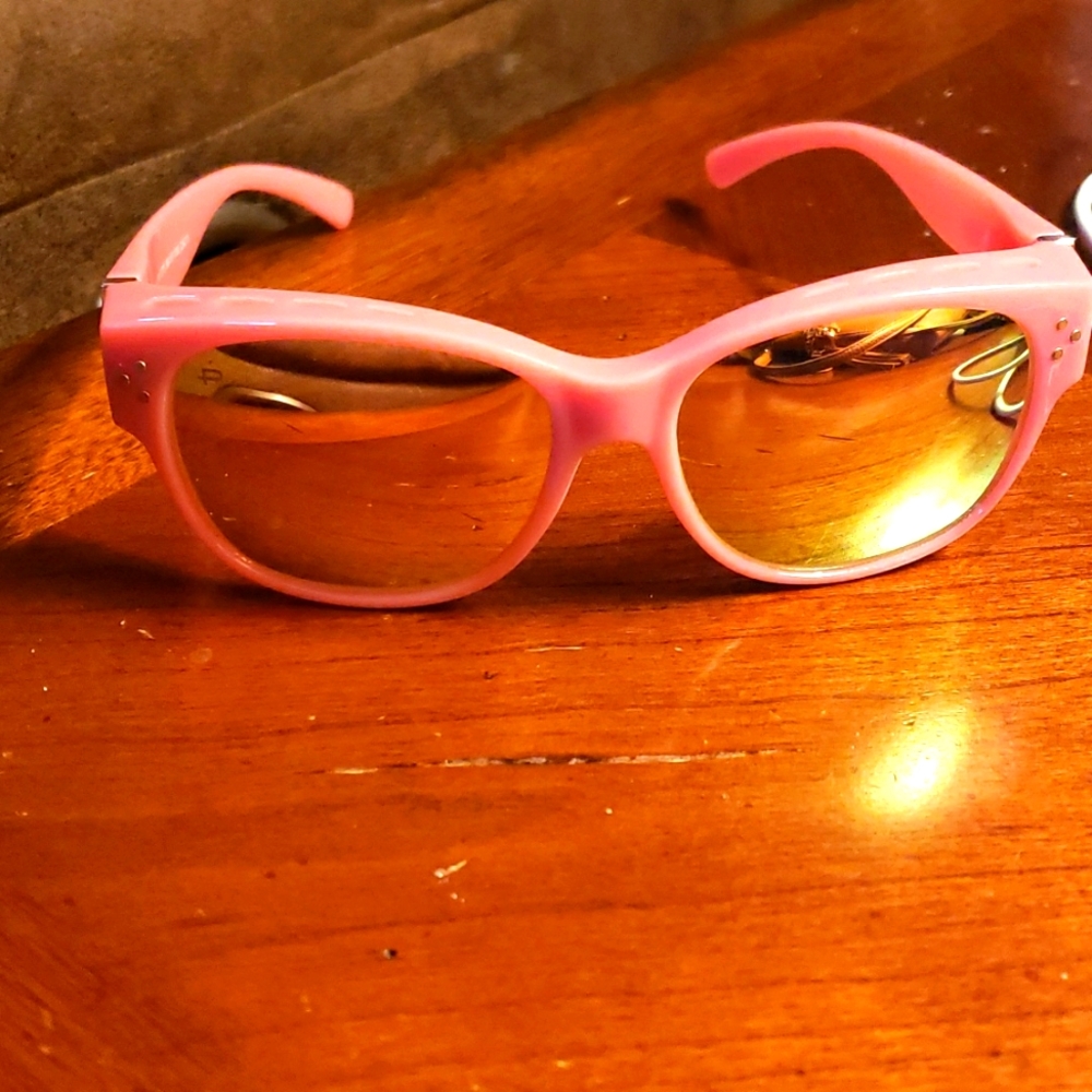 Prive revaux sunglasses, womens, pink, reflective lenses,